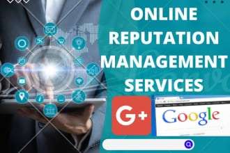 I will assist online reputation management service for you