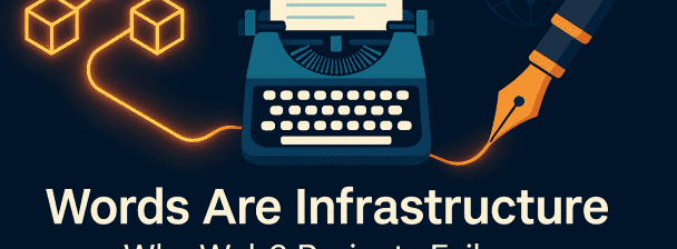 Words Are Infrastructure: Why Web3 Projects Fail Without Powerful Writing