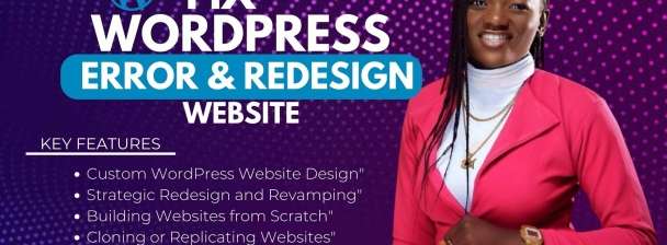 I will design, redesign, build, rebuild, clone, edit, fix or revamp wordpress website