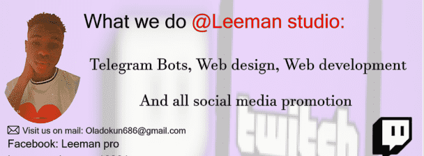 Meet leeman promotion, an expert in twitch, YouTube, twitter, Reddit Instagram, Facebook, kick and all social media