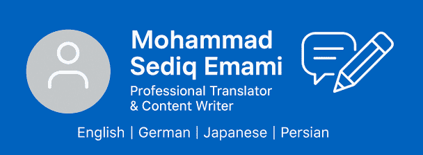 Typing, translation, logo design