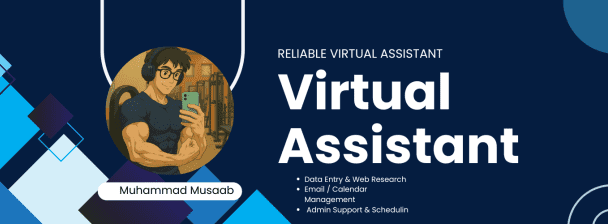 Reliable Virtual Assistant for Admin, Research & Data Entry