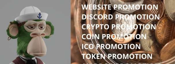 I will promote nft, crypto, discord,  token, coin, airdrop