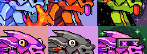 I will create you an entire custom nft pixel art collection