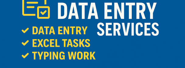 I will do accurate data entry, Excel tasks, and typing work