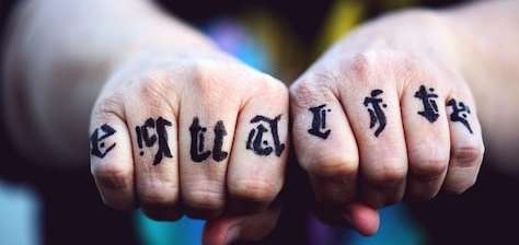 written tattoo