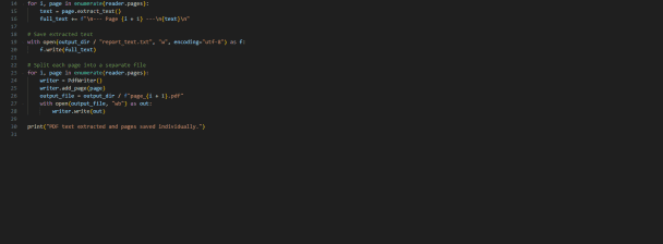 I will extract text, split, or convert PDFs with a Python script