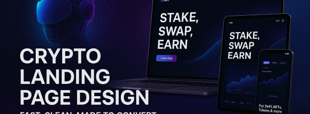 Crypto Landing Page Design – Fast, Clean & Responsive