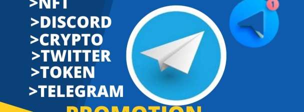 I will do telegram promotion ,crypto,nft,