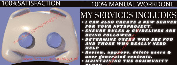 I will be a discord server moderator and a community manager