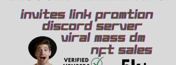 I will do Discord Invite link promotion to new members