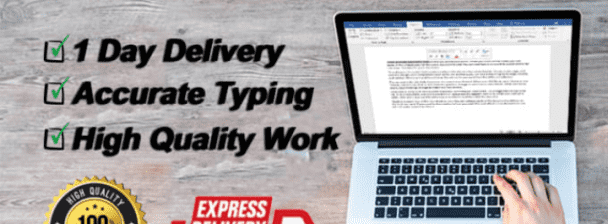 I will do fast typing job in 24 hours, english typing, german typing, french typing