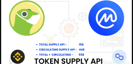 do coinmarketcap circulating supply API for listing token