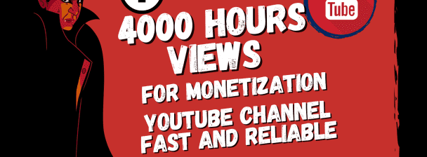4000 Hours of Views to Monetize Your YouTube Channel.