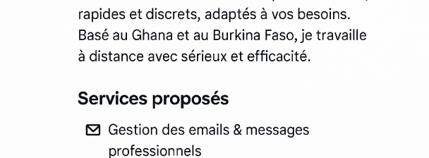 Je suis rapide et sérieux