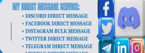 I will do facebook mass dm, instagram mass dm, Twitter mass dm, telegram mass dm, mass dm to your Targeted Audience