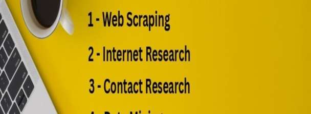 I will do fastest data entry in one day and internet research web scraping, typing,