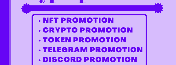 I will promote crypto, token, telegram and NFT project