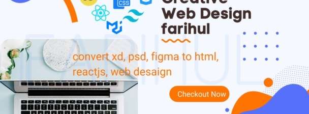 will convert xd, psd, figma to html, reactjs, web desaign HTML/CSS pixel-perfect layout