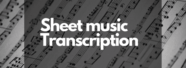 I will create sheet music from your favorite song