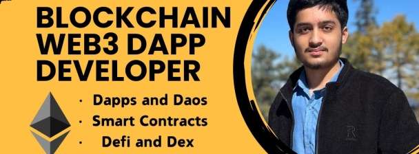 I will be your blockchain developer creating dapps and smart contracts