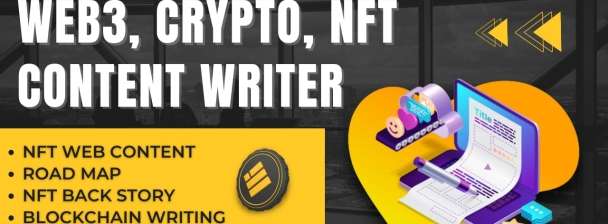 I Will Write Web3, NFT, Crypto and Blockchain Content, Article and Blog Post