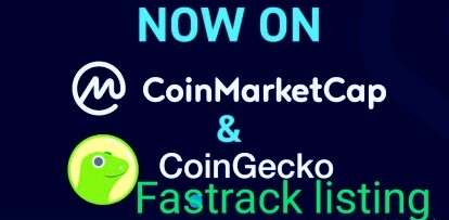 Coinmarketcap and coingecko fast-track listing within 24hrs