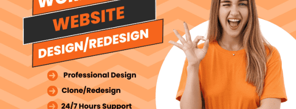 I will design, redesign website, wordpress ecommerce website