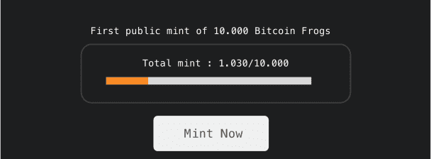 i will build your own Bitcoin NFT Ordinals mint page