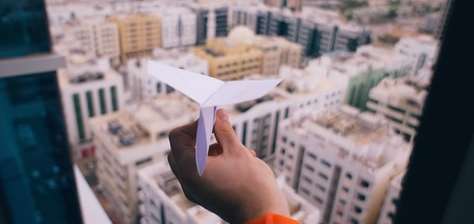 I'll write your name on a paper airplane & fly it.
