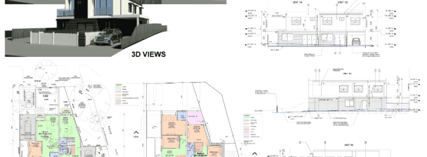 do floor plans, elevations by revit and render 3d views