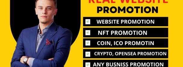 I will do promotion website,link, nft,coin,opensea,app, crypto on targeted social media platforms