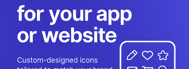 I will design a custom icon set for your app, brand, or product