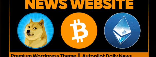 build crypto bitcoin news website for making money