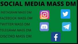 do social medias mass dm instagram,twitter,discord,telegram,facebook mass dm