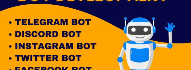 I will create telegram mass dm bot instagram bot discord bot twitter bot facebook bot