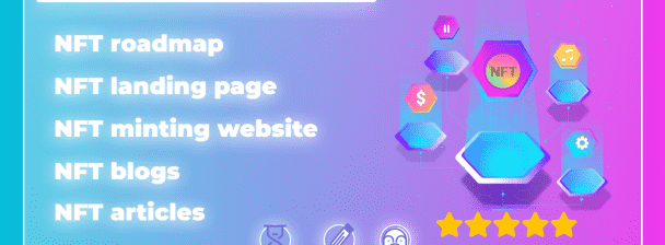 I WILL WRITE CONTENT FOR NFT WEBSITE, LANDING PAGE