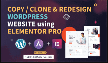 design or clone your wordpress website on divi theme