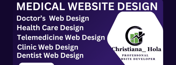 I will Design medical healthcare website doctor website and clinic website