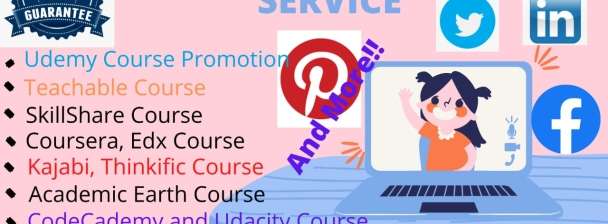 I will do organic promotion for your online course website