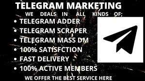 I will do telegram scraping telegram adder as your telegram adder telegram scraper bot