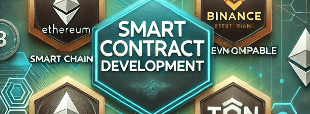 I will Develop Secure and Efficient Smart Contracts for EVM-Compatible Blockchains