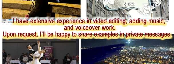 🎬 Professional Photo & Video Editing | Translations | Voiceover |