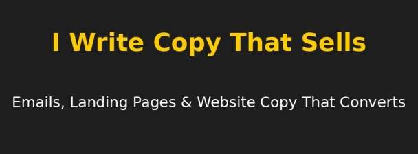 I will write high-converting copy that sells your product or service