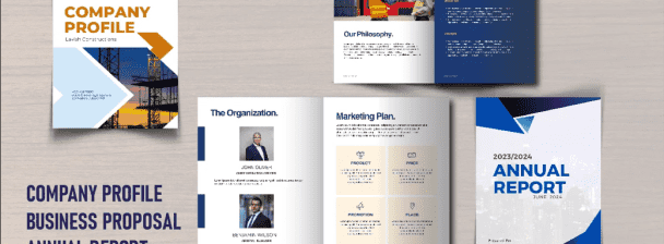 I will design company profile, annual report, business proposal