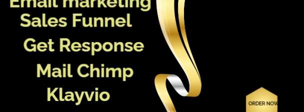 i will set up complete sales funnel, Get response, mail chimp, klayvio , email marketing