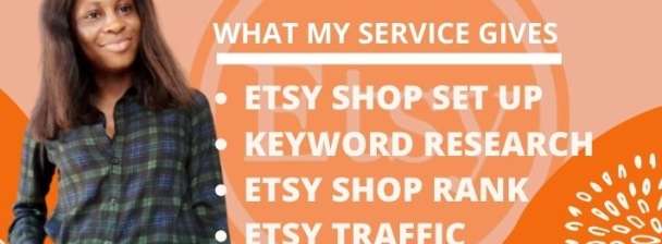 I will do etsy listing pod seo marketing tittle and tags for etsy first page rank
