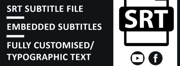 I will create srt subtitle file for your YouTube, Facebook, Vimeo, or Dailymotion video