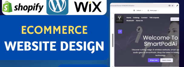 Expert eCommerce Website Design on Shopify, Wix & WordPress