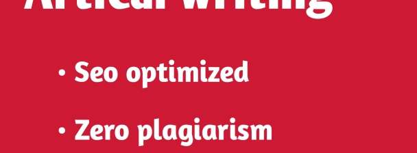 I do seo optimized article writing and blog post